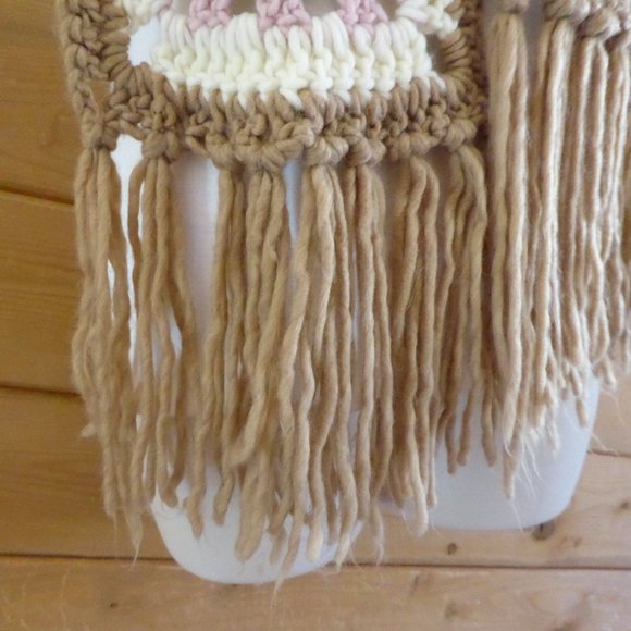 Handmade Hand Crafted Knitted Crochet Long Scarf Shawl Wrap - Picture 6 of 8